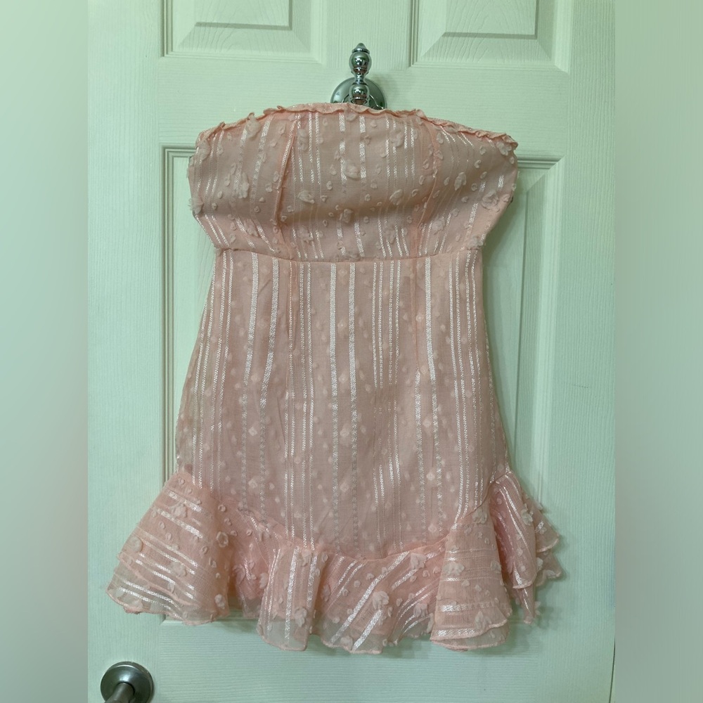 Light pink mini dress